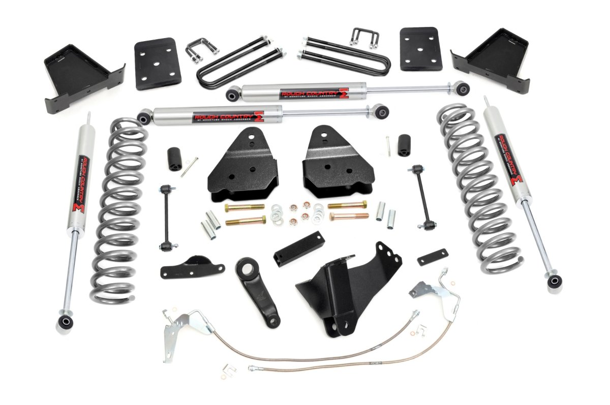 Ford F-350 Super Duty Suspension Lift Kit - Rough Country - 4.5 Inch Lift Kit | W/O Overloads | M1 - '08-'10